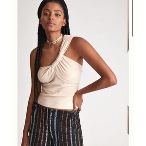 Anthropologie DOLAN Grecian Knotted One-Shoulder Top
